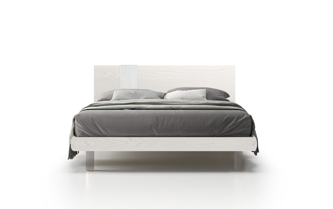 Letto Zen - Legno, Essenza Gesso, Singolo